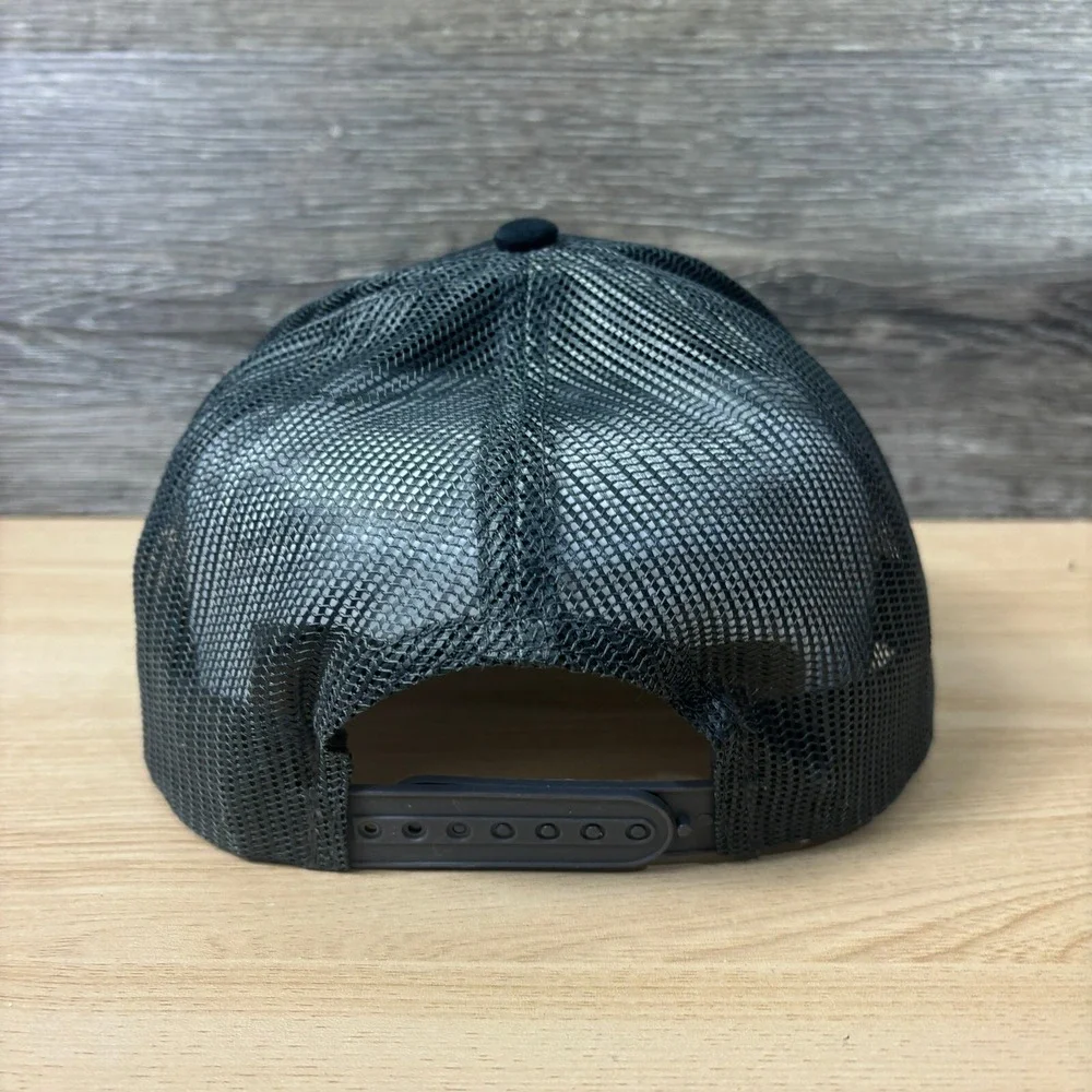 Moon Motorsports Hat Cap Snapback Black Monticello‎ Minnesota Logo Patch